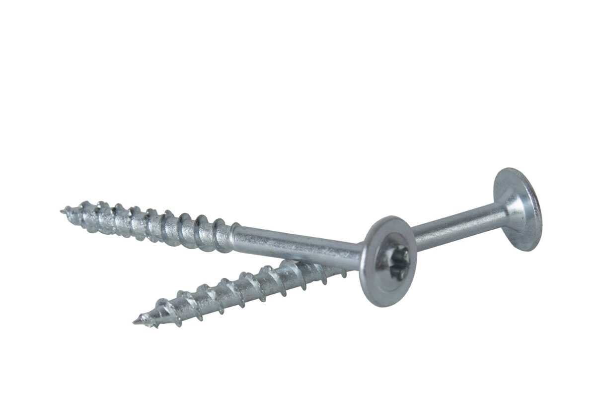 Шуруп 8х160, напівкругла з пресшайбою, TX, цинк